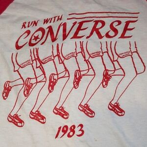 Converse x Budweiser Vintage 1983 Raglan Style Tee. Men's Sm Ladies Med. Rare!!!